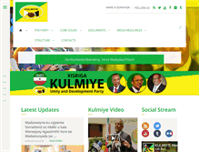 Tablet Screenshot of kulmiyeparty.org